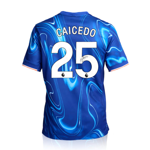 Moises Caicedo Signed Chelsea 2024/25 Home Shirt