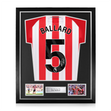 Dan Ballard Signed Framed Sunderland A.F.C. 2025/26 Home Shirt