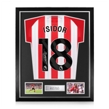 Wilson Isidor Signed Framed Sunderland A.F.C. 2025/26 Home Shirt
