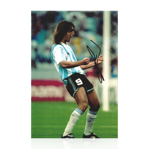 Gabriel Batistuta Signed 12x8 Photo