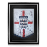 England National Men's Euro 2004 Team Signed Original Pennant