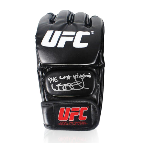 Nathaniel Wood Signed UFC Glove w/ The Last Kingsman Inscription