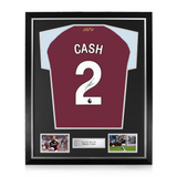 Matty Cash Signed Framed Aston Villa 2025/26 Home Shirt