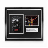 Charles Oliveira Signed Framed UFC Glove w/ Do Bronxs Inscription