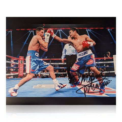 Manny Pacquiao Signed 10x8