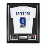 Jermaine Beckford Signed Framed 2009/10 Home Shirt