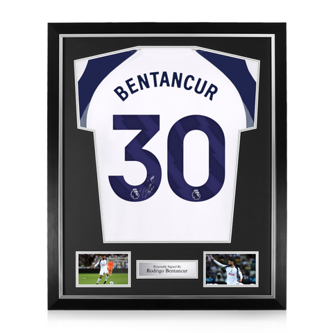 Rodrigo Bentancur Signed Framed Tottenham Hotspur 2025/26 Home Shirt