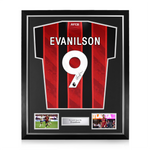 Evanilson Signed Framed AFC Bournemouth 2025/26 Home Shirt
