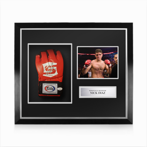 Nick Diaz Signed Framed Strikeforce Glove w/ JSA Authentication
