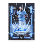 Savinho Signed Topps UCC Chrome Manchester City Black Lazer 2024/25 Card