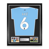 Nathan Aké Signed Framed Manchester City 2025/26 Home Shirt