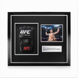 Ian Machado Garry Signed Framed UFC Glove w/ "The Future" inscription
