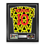 Paul Merson Signed Framed Arsenal FC Away Shirt