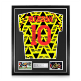 Paul Merson Signed Framed Arsenal FC Away Shirt