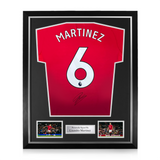 Lisandro Martinez Signed Framed Manchester United 2024/25 Home Shirt