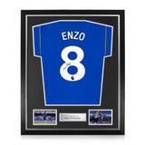 Enzo Fernandez Signed Framed 2026/27 Home Shirt