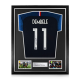 Ousmane Dembélé Signed Framed France World Cup 2018 Home Shirt w/ Beckett BAS Authentication