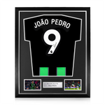 Joao Pedro Signed Framed Brighton 2024/25 Third Shirt