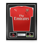 Mesut Ozil Signed Framed Arsenal Home Shirt