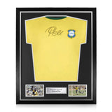 Pele Signed Brazil Shirt