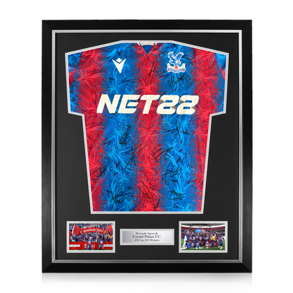 Crystal Palace F.C. Squad Signed Framed 2024/25 Home Shirt