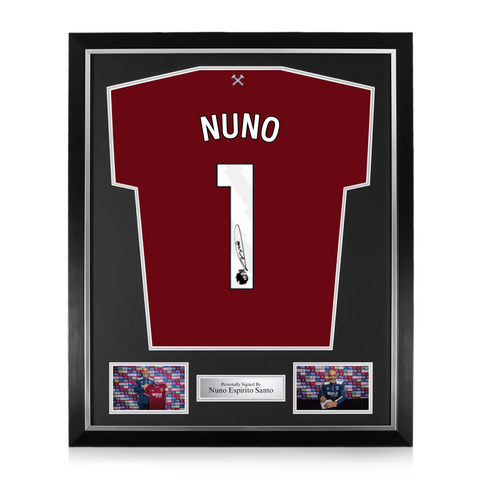 Nuno Espírito Santo Signed Framed West Ham United 2025/26 Home Shirt