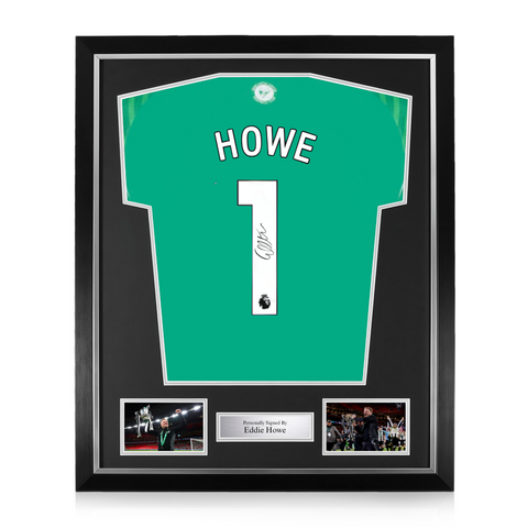 Eddie Howe Signed Framed Newcastle United 2025/26 Away Shirt