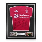 Nottingham Forest F.C. Squad Signed Framed 2024/25 Home Shirt
