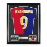Robert Lewandowski Signed Framed Home 2024/25 Shirt w/ BAS Beckett Authentication