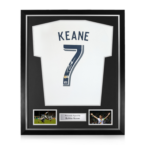 Robbie Keane Signed Framed LA Galaxy Home Shirt w/ BAS