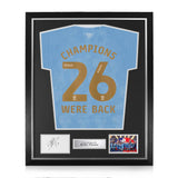 Bobby Thomas Signed Framed Display w/ Home Champions 2025/26 Home Shirt