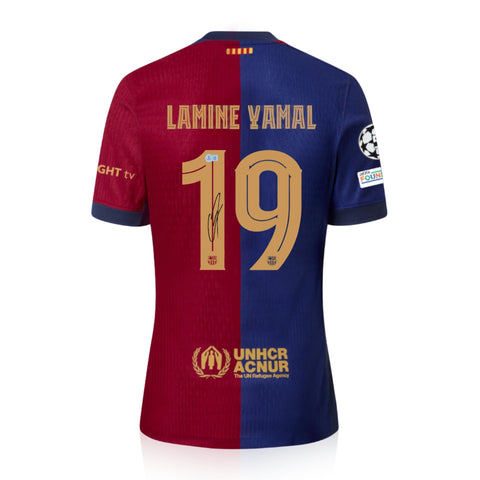 Lamine Yamal Signed FC Barcelona 2024/25 Home Shirt w/ BAS Beckett Authentication