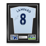 Frank Lampard Signed Framed Chelsea Shirt