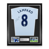 Frank Lampard Signed Framed Chelsea Shirt