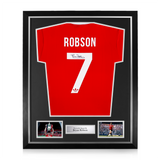 Bryan Robson Signed Framed Manchester United 1983/84 Home Shirt
