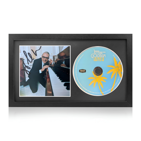 Jeff Goldblum Signed Framed CD Display