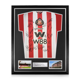 Sunderland A.F.C. Squad Signed Framed 2025/26 Home Shirt