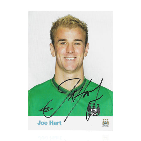 Joe Hart Signed 4x6 Manchester City Promo Clubcard