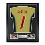 Gianluigi Buffon Signed Framed Italy Goalkeeper Shirt w/ BAS Beckett Authentication