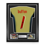Gianluigi Buffon Signed Framed Italy Goalkeeper Shirt w/ BAS Beckett Authentication