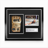 Nick Diaz Signed Framed UFC Gold Glove w/ COA