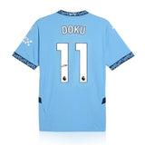 Jérémy Doku Signed Manchester City 2024/25 Home Shirt