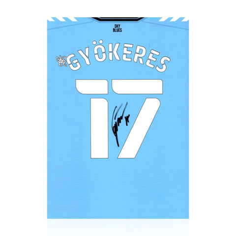 Viktor Gyökeres Signed A4 Photo