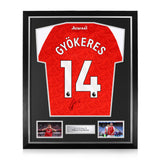 Viktor Gyökeres Signed Framed 2025/26 Home Shirt