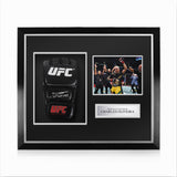 Charles Oliveira Signed Framed UFC Glove w/ COA