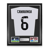 Eduardo Camavinga Signed Framed Home 2025/26 Shirt w/ BAS Beckett Authentication