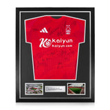 Nottingham Forest Squad Signed Framed 2024/25 Home Shirt