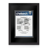 Papiss Cisse Signed Chelsea v Newcastle 2011/2012 A4 Teamsheet