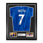 Pedro Neto Signed Framed Chelsea 2025/26 Home Shirt