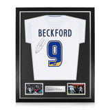 Jermaine Beckford Signed Framed 2009/10 Home Shirt